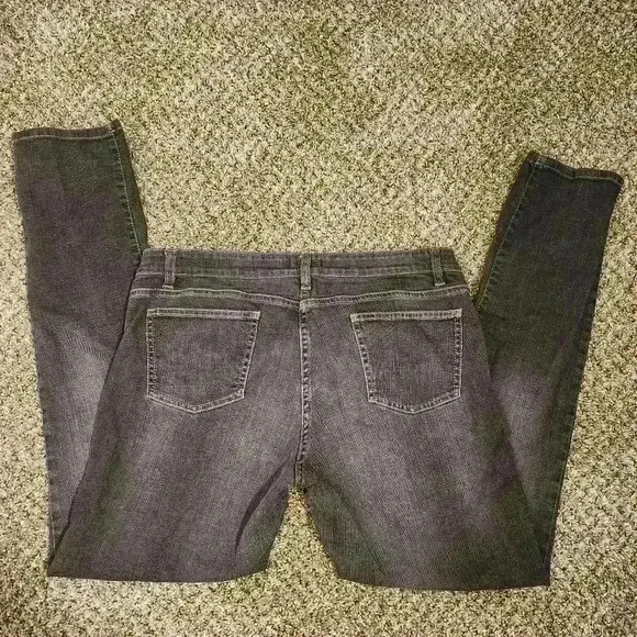 Eileen Fisher High Quality Organic Cotton Charcoal Wash Denim Jeans 14 - Picture 4 of 6